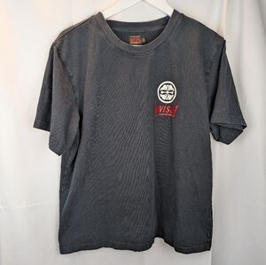 Evisu Black Short Sleeve Tee with Logo Size XL In VGUC
